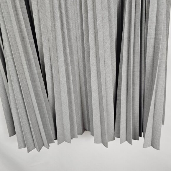 AK Wms12 Skirt Knee Len Pleat Stretch Whimsigoth Grunge Business Dark Academia - Picture 8 of 11